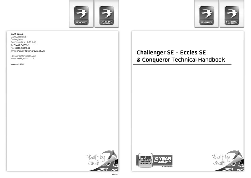 Image de la première page du manuel de l'appareil Challenger SE (2015)