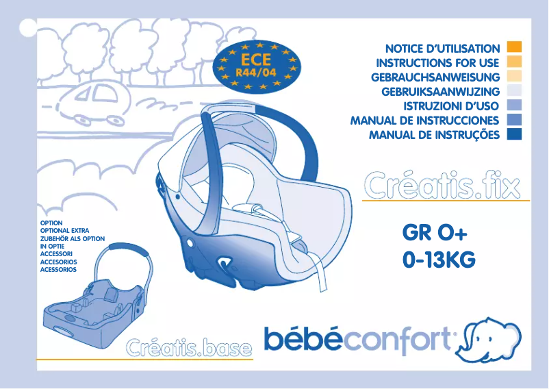Page 1 de la notice Manuel utilisateur Bebe Confort Creatis.fix