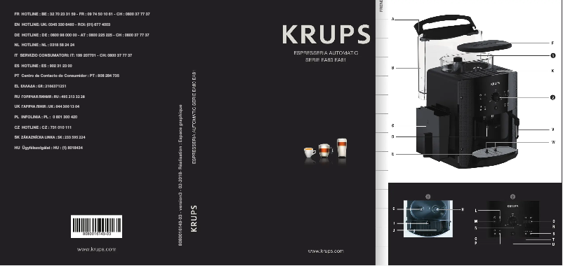 Page n°1 - Manuel utilisateur Krups Roma EA8108