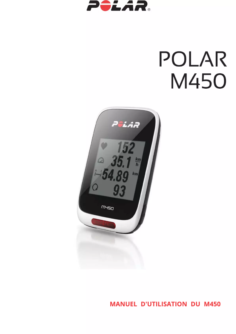 Page n°1 - Manuel utilisateur Polar M450