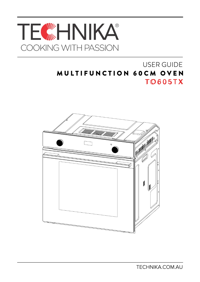 Page 1 de la notice Manuel utilisateur Technika TO605TX