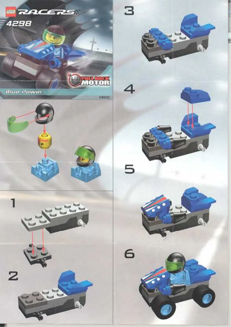 Page 1 de la notice Manuel utilisateur Lego BLUE POWER