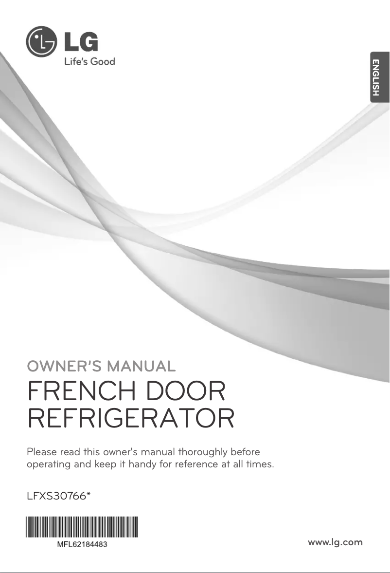 Page 1 de la notice Manuel utilisateur LG LFXS30766