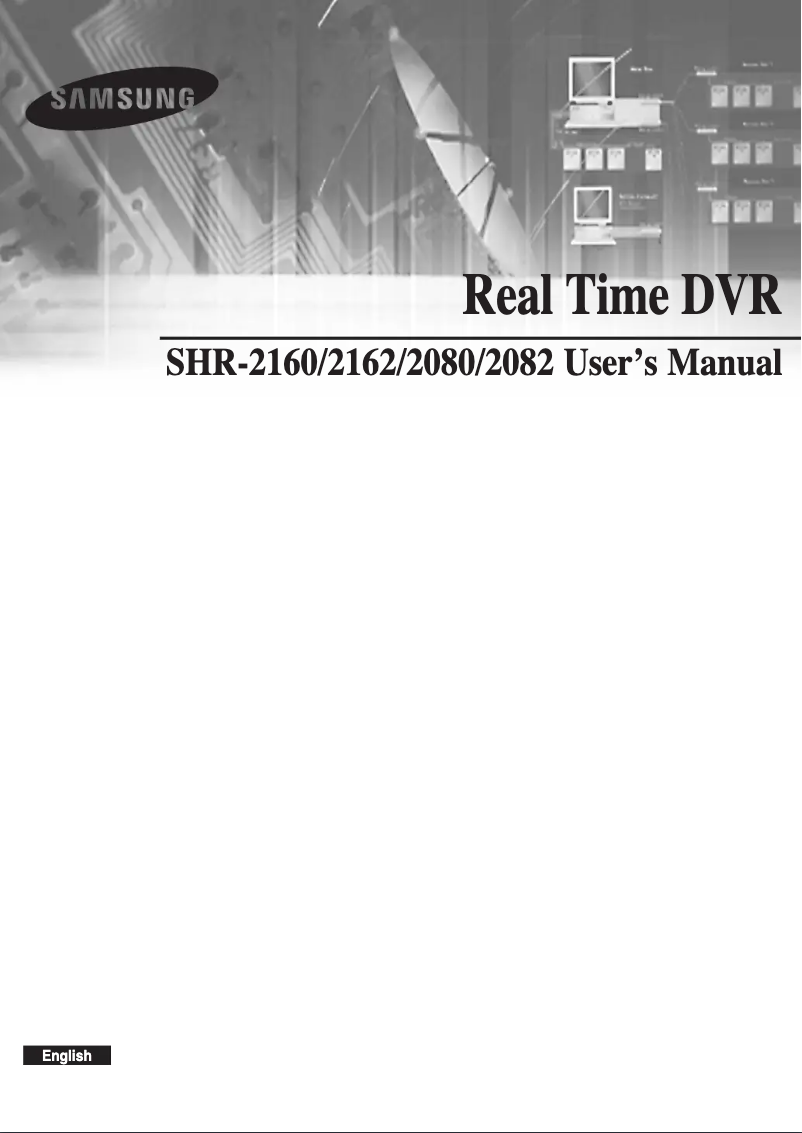 Page 1 de la notice Manuel utilisateur Samsung SHR-2082P5