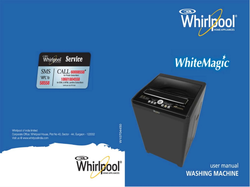 Page n°1 - Manuel utilisateur Whirlpool WhiteMagic Royale 6.2