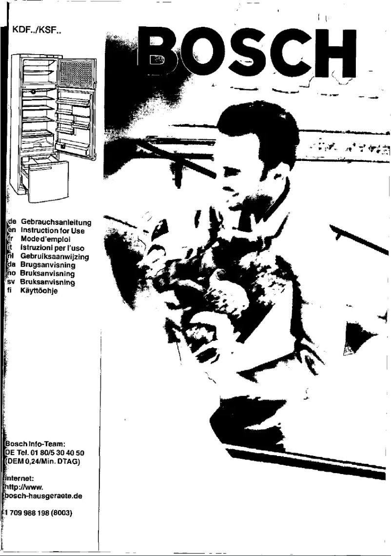 Page 1 de la notice Manuel utilisateur Bosch KSF3202