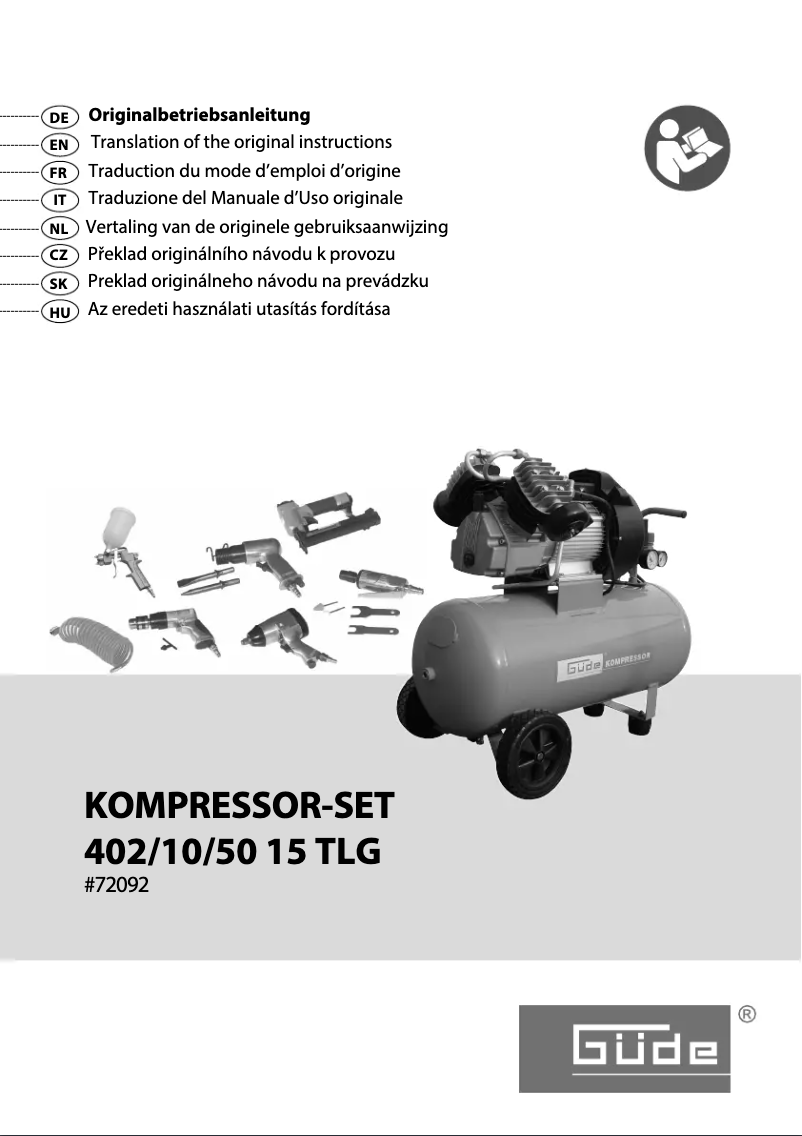 Page 1 de la notice Manuel utilisateur Güde 402/10/50