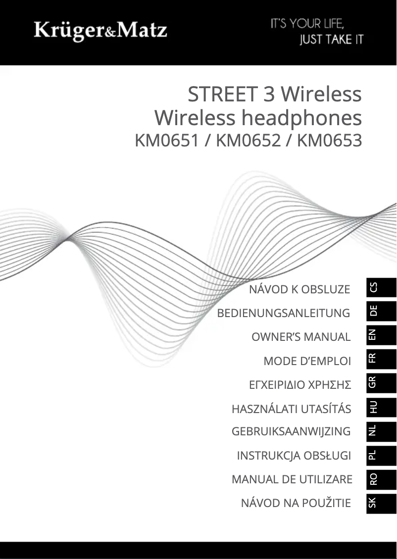 Page 1 de la notice Manuel utilisateur Krüger&Matz Street 3