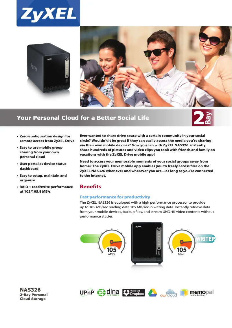 Image de la première page du manuel de l'appareil NAS326