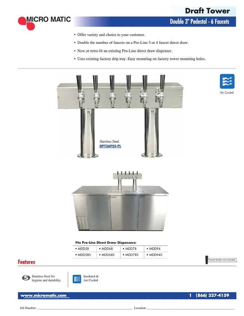 Page 1 de la notice Manuel utilisateur Micro Matic DPT36PSS-PL