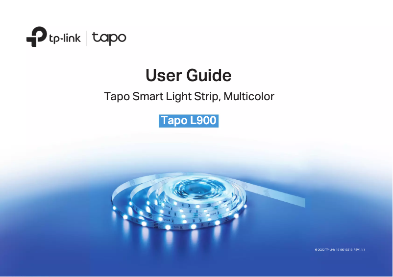 Page n°1 - Manuel utilisateur TP-Link Tapo L900