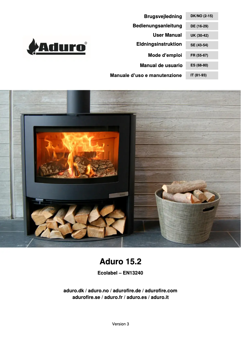 Página 1 del manual Manual de usuario Aduro 15.2