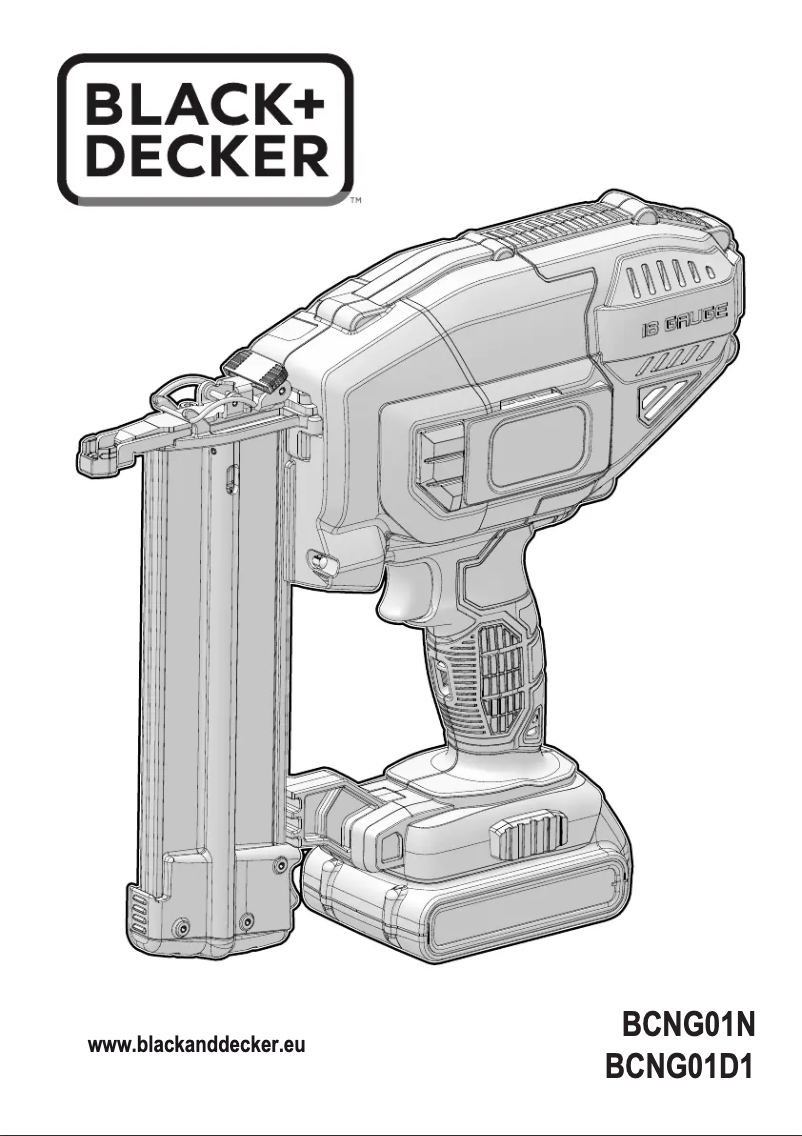 Page 1 de la notice Manuel utilisateur Black & Decker BCNG01