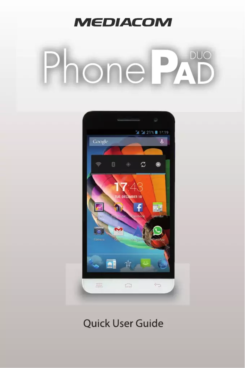 Image de la première page du manuel de l'appareil PhonePad Duo X510U