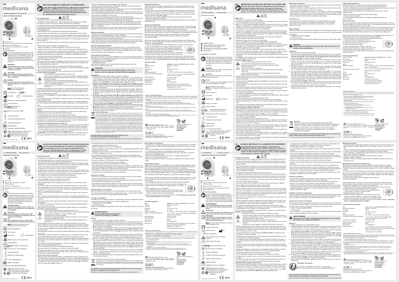 Page n°1 - Manuel utilisateur Medisana IR 850