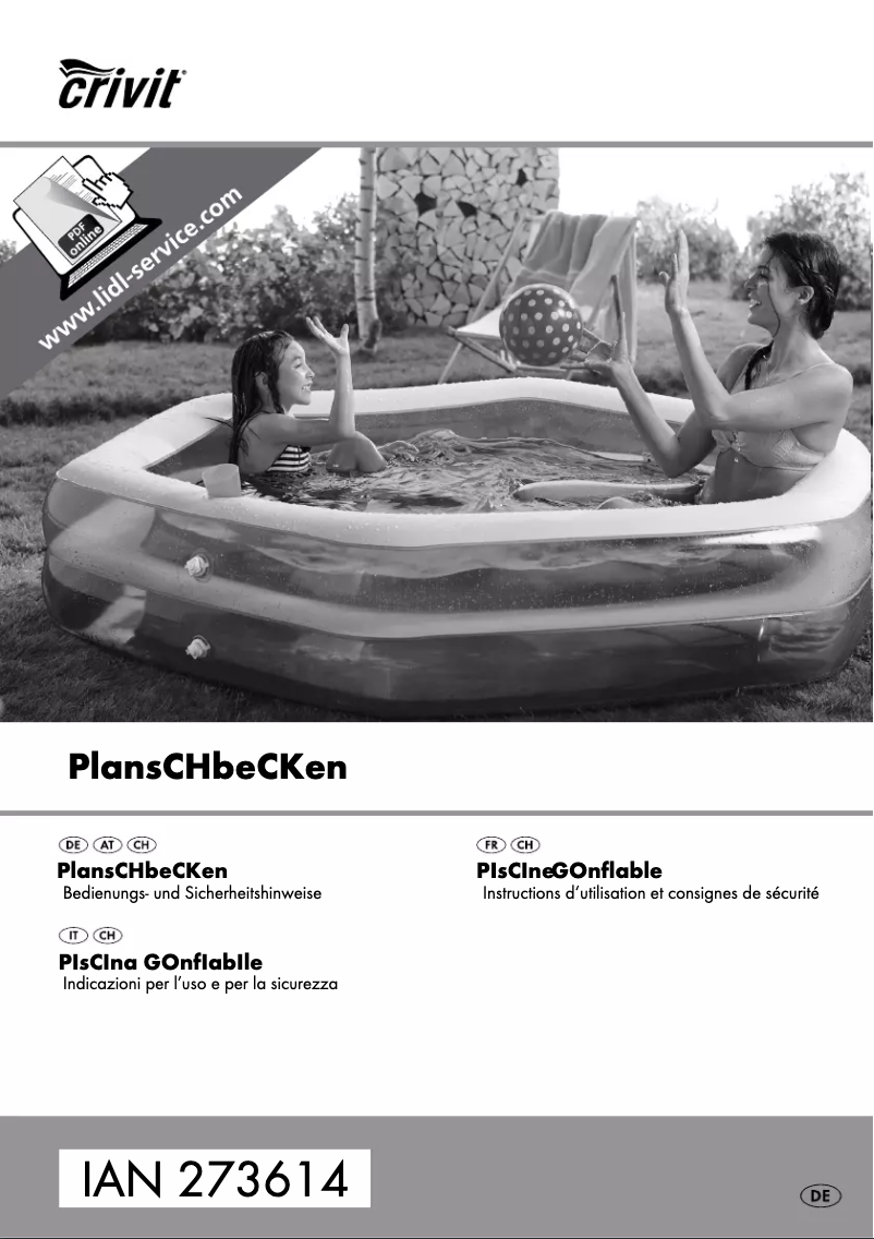 Page n°1 - Manuel utilisateur Crivit IAN 273614