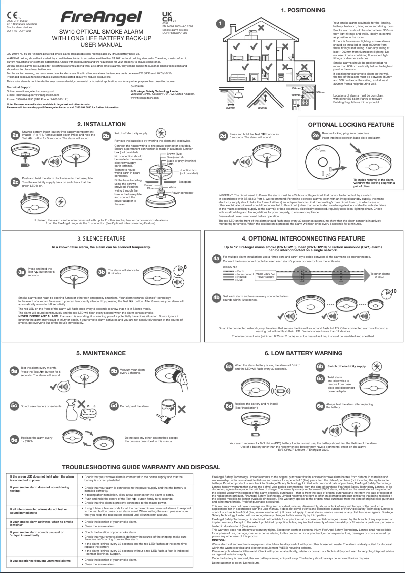 Image de la première page du manuel de l'appareil SW10-EUT