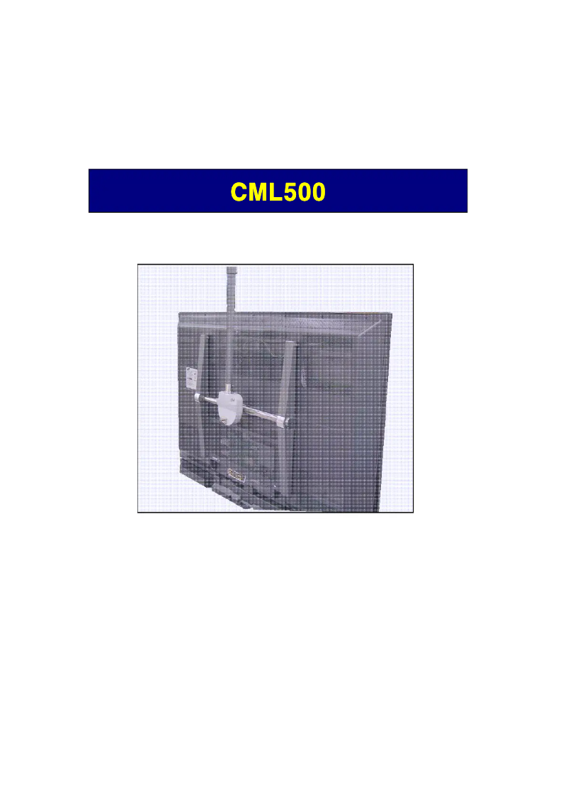 Image de la première page du manuel de l'appareil CML500D