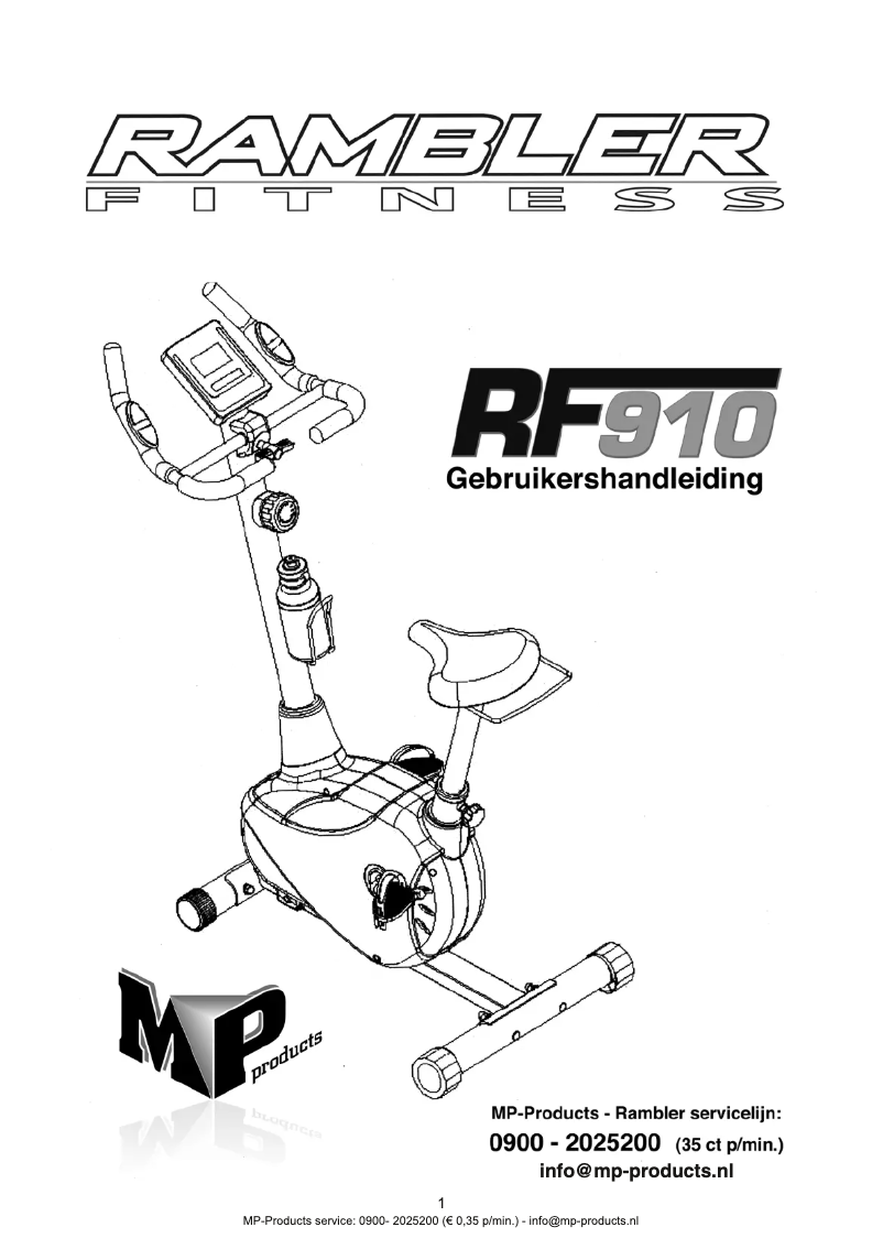 Page 1 de la notice Manuel utilisateur Rambler RF910