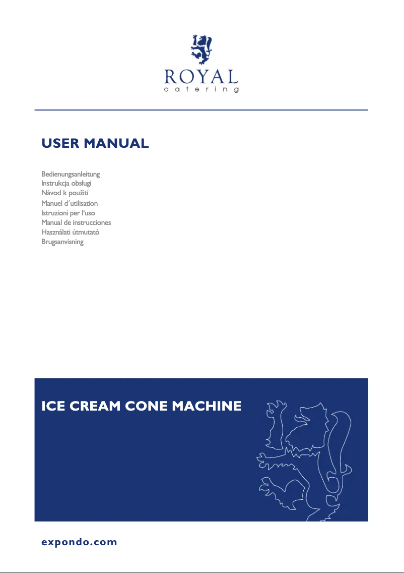 Page n°1 - Manuel utilisateur Royal Catering RC_WMS_14