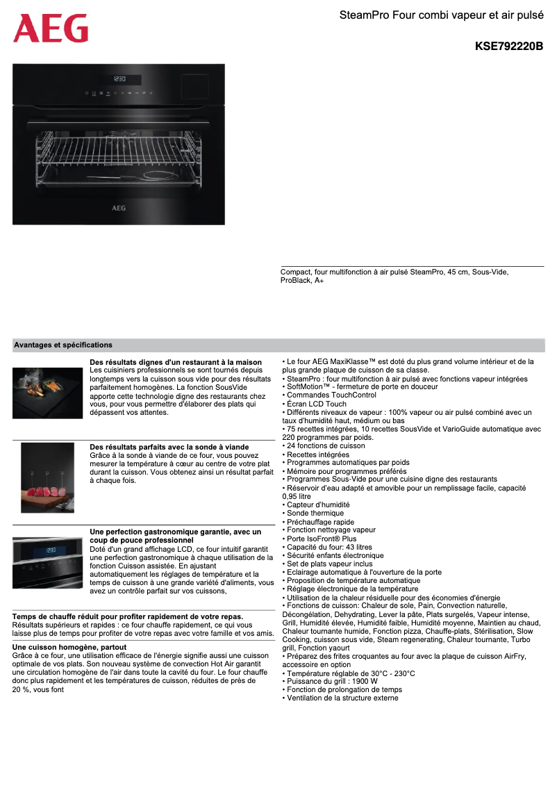 Imagen de la primera página del manual del dispositivo KSE792220B