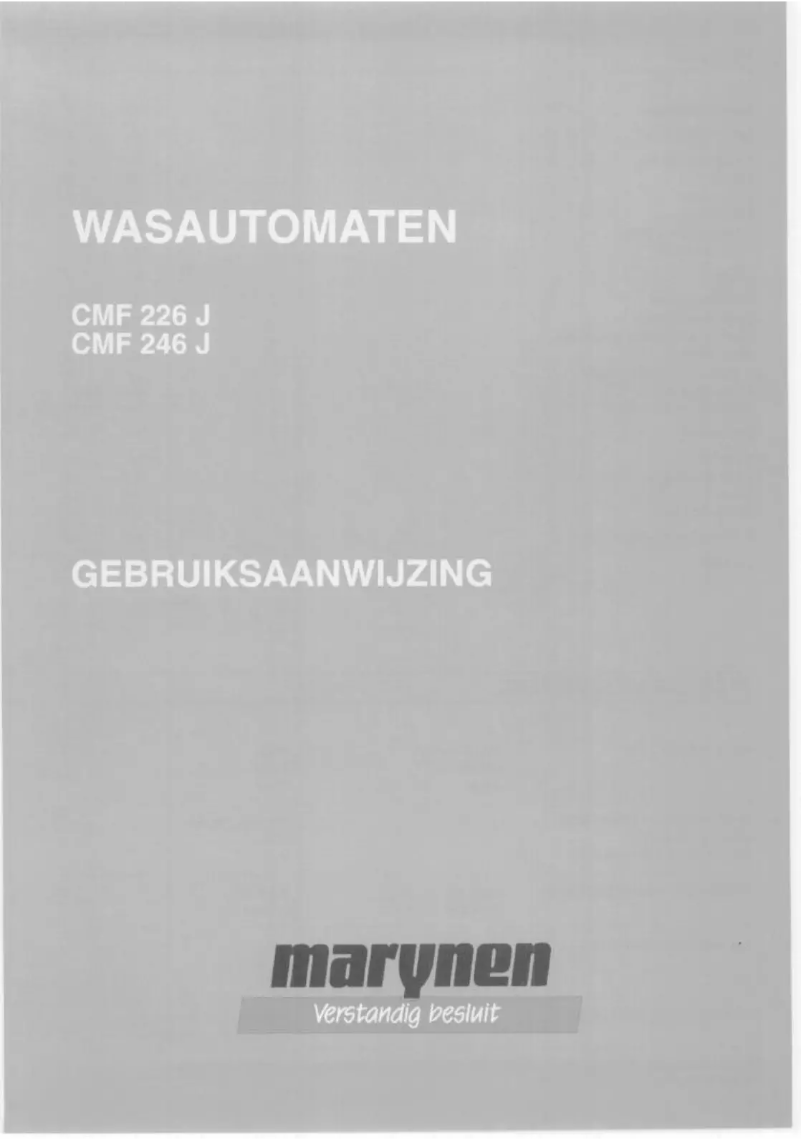 Page 1 de la notice Manuel utilisateur Marynen CMF 246J