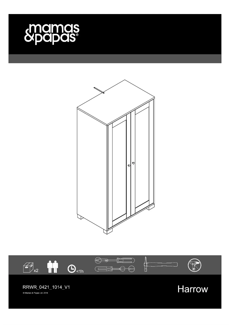 Image de la première page du manuel de l'appareil Harrow
