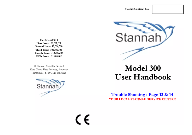 Página 1 del manual Manual de usuario Stannah 300
