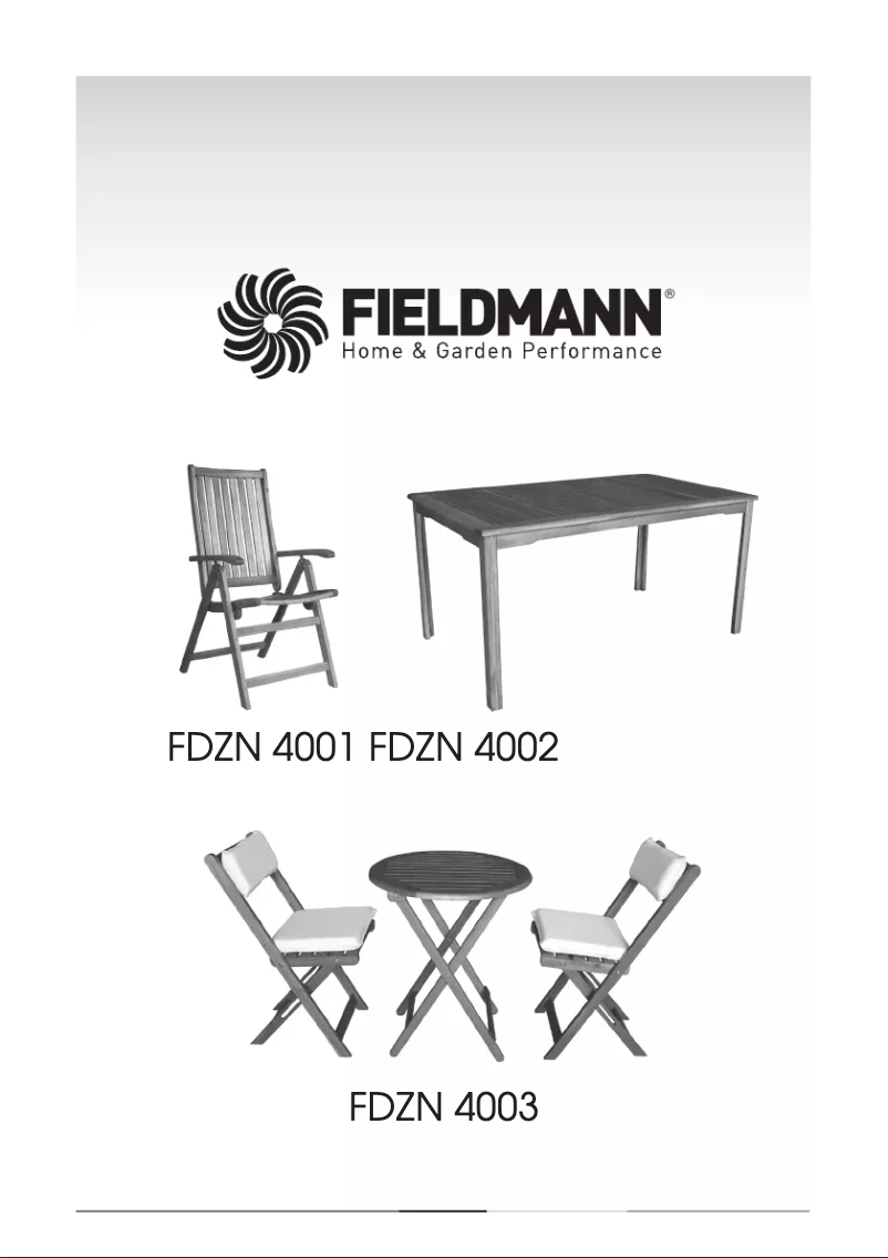 Page 1 de la notice Manuel utilisateur Fieldmann FDZN 4001