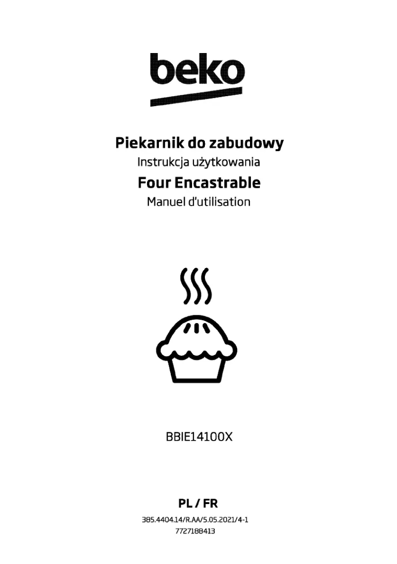 Image de la première page du manuel de l'appareil BBIE14100X