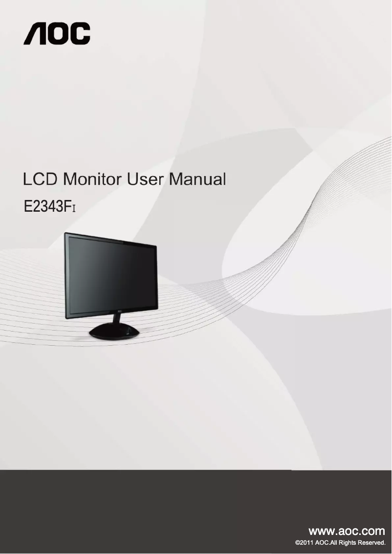 Image de la première page du manuel de l'appareil E2343FI