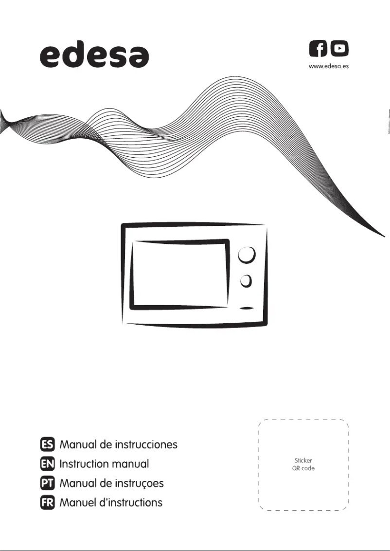 Page 1 de la notice Manuel utilisateur Edesa EMW-2020-I X