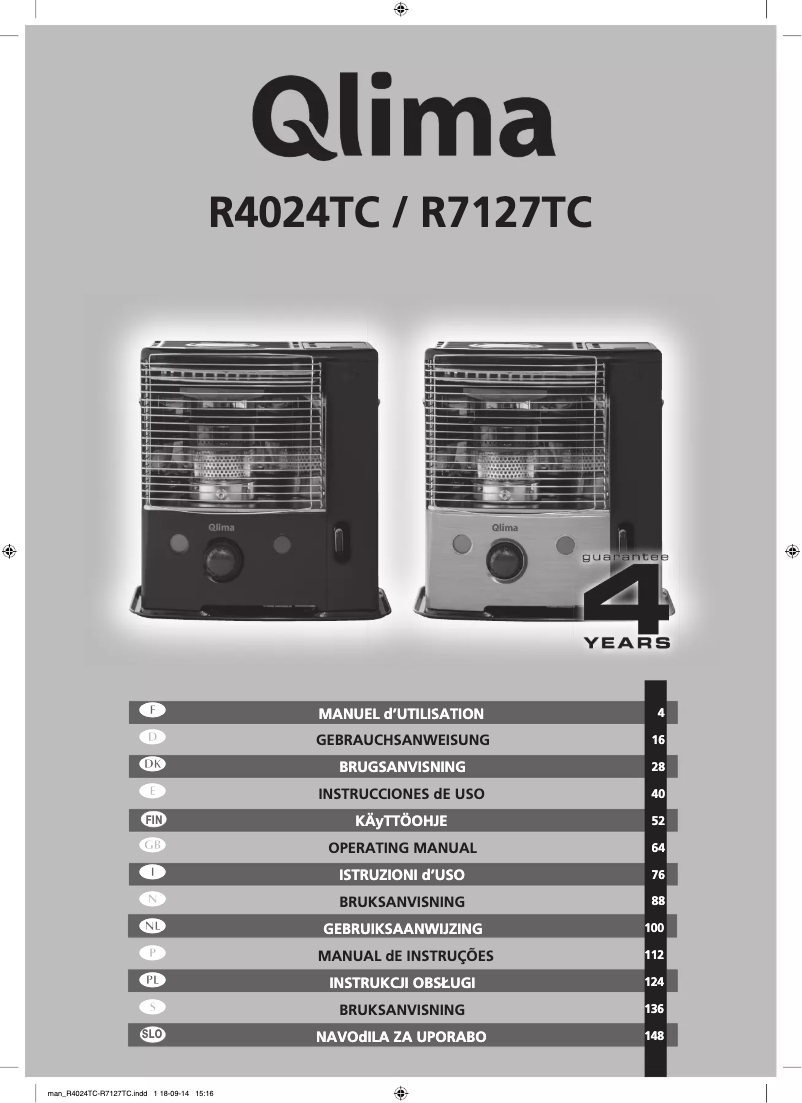 Image de la première page du manuel de l'appareil R4024TC