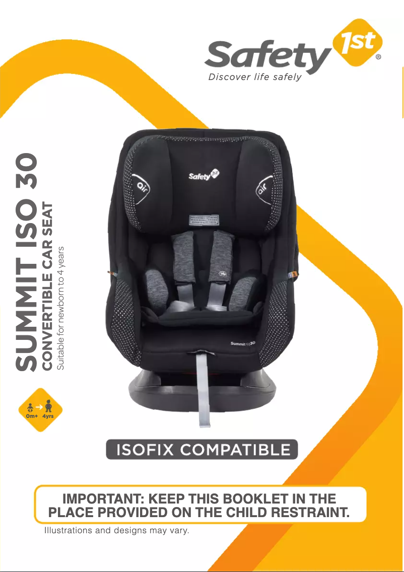 Page 1 de la notice Manuel utilisateur Safety 1st Summit ISO 30