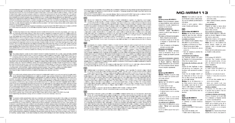 Page 1 de la notice Manuel utilisateur ModeCom MC-WRM113