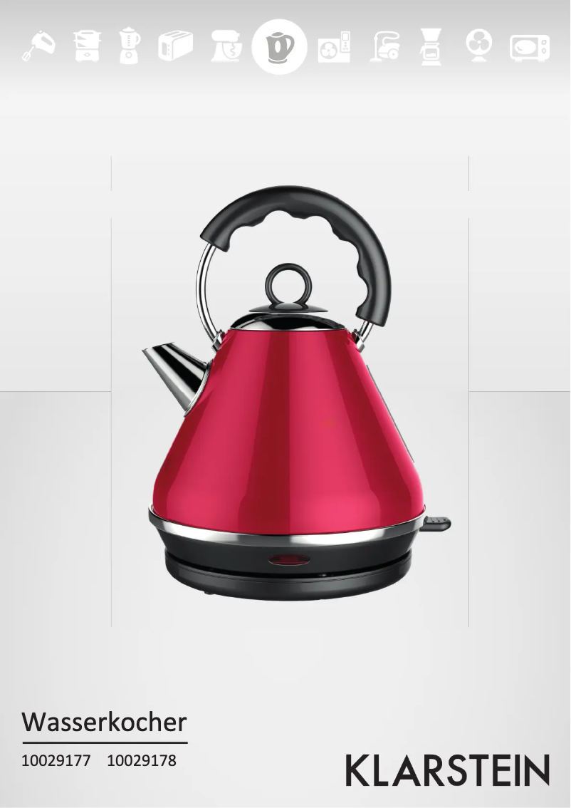 Page 1 de la notice Manuel utilisateur Klarstein 10029178