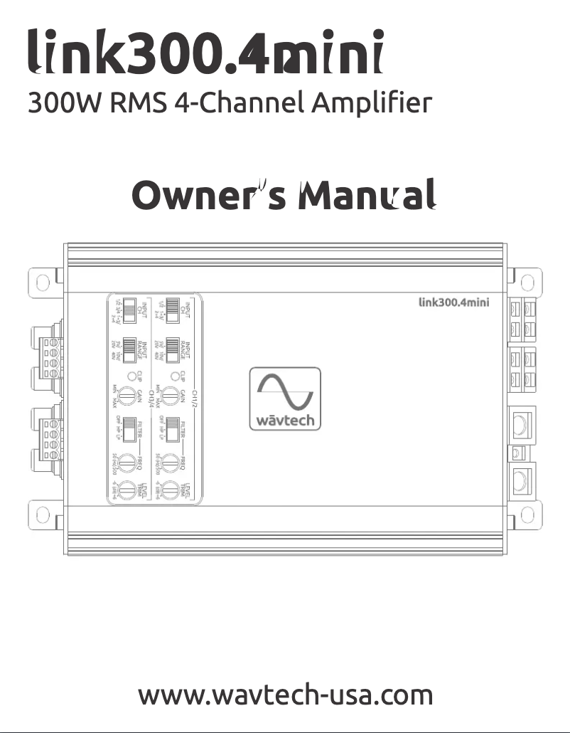 Page n°1 - Manuel utilisateur Wāvtech Link300.4 mini