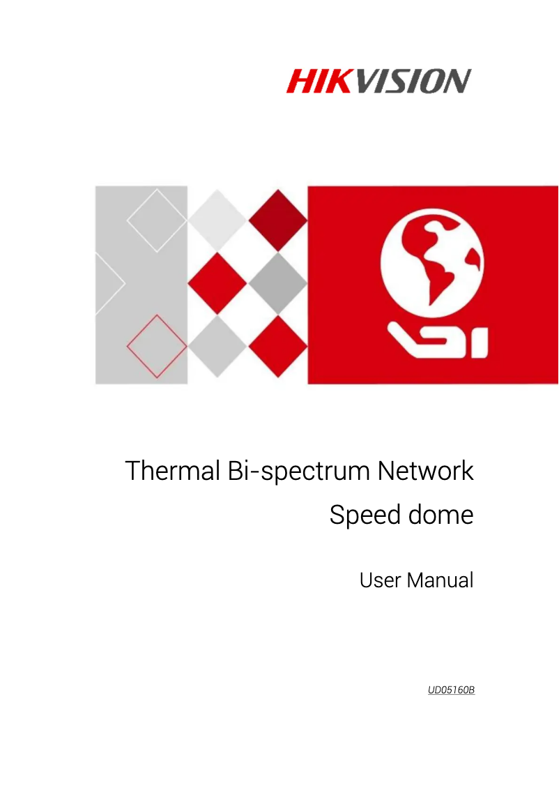 Image de la première page du manuel de l'appareil DS-2TD4166-50