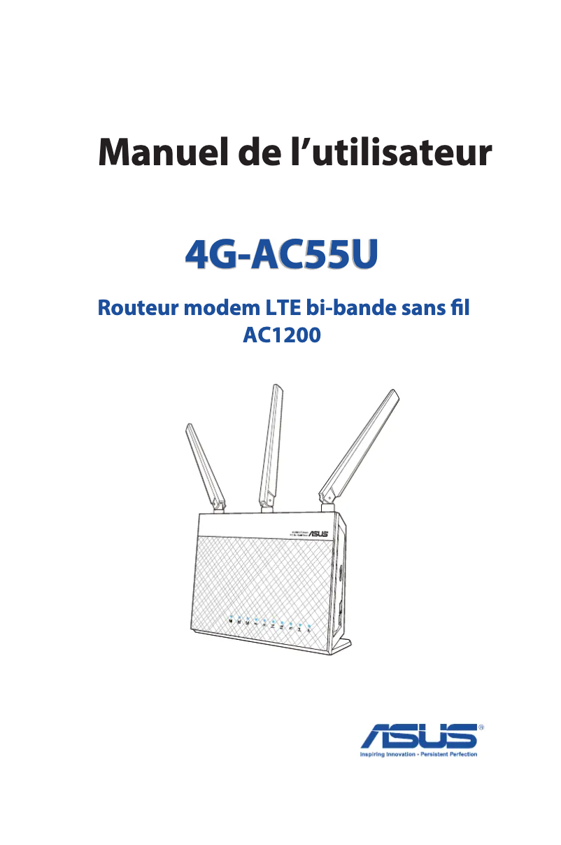 Image de la première page du manuel de l'appareil 4G-AC55U
