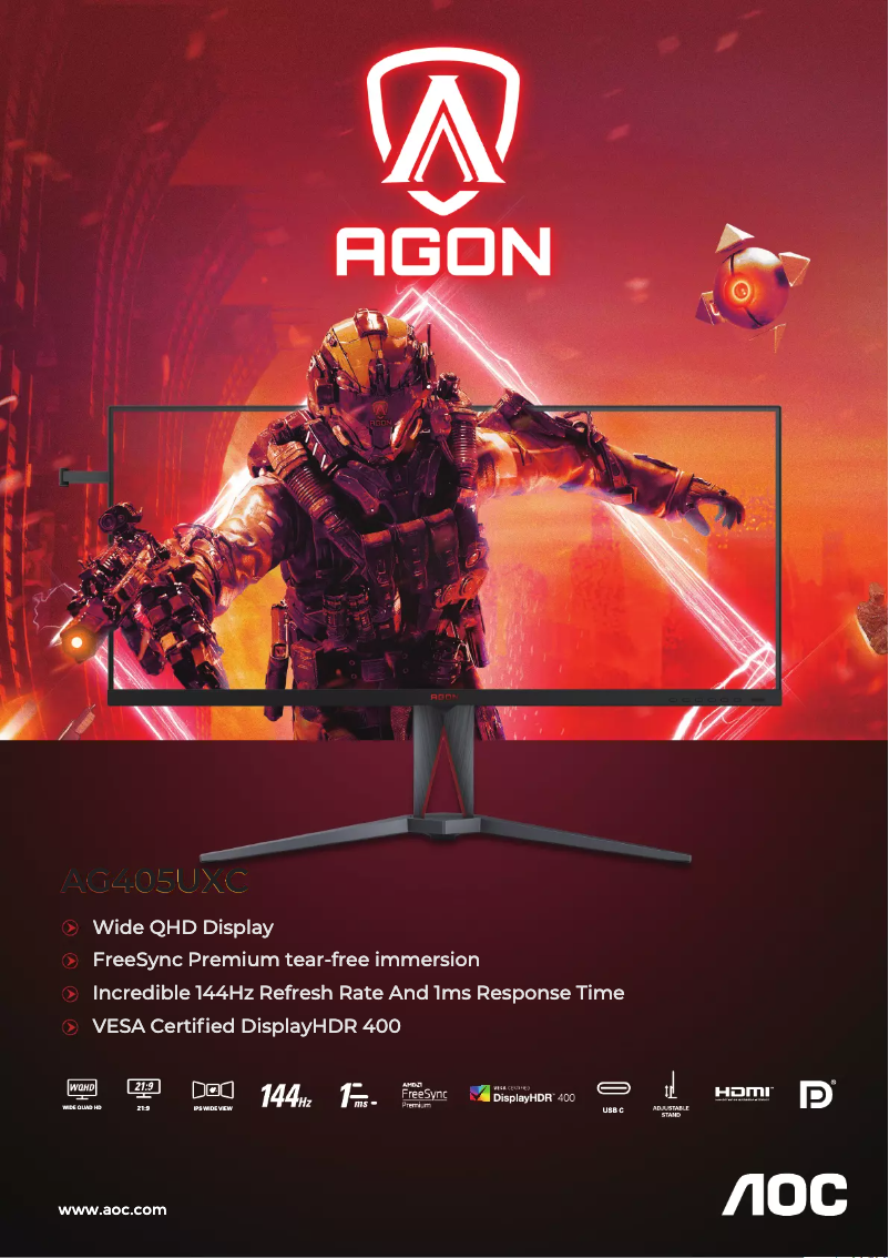 Page n°1 - Catalogue AOC AGON AG405UXC
