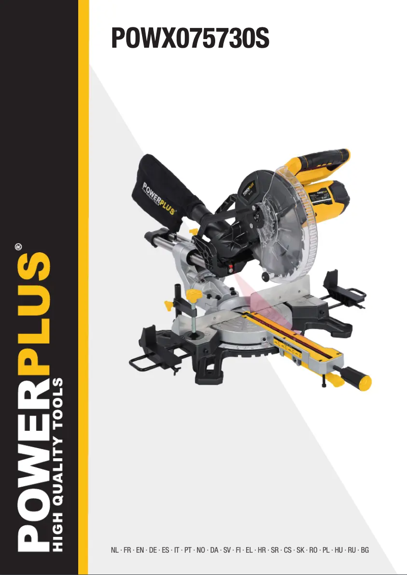 Page n°1 - Manuel utilisateur PowerPlus POWX075730S