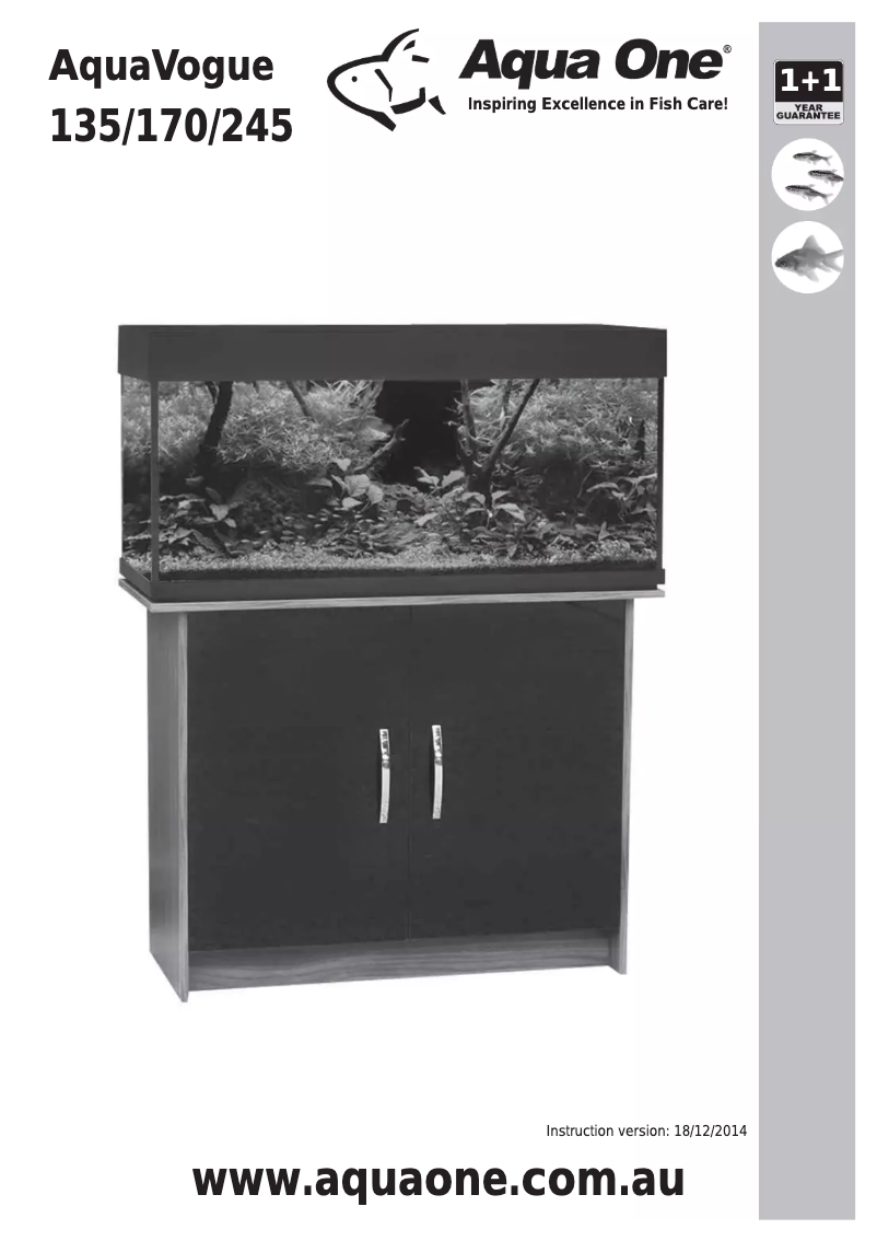 Image de la première page du manuel de l'appareil AquaVogue 135