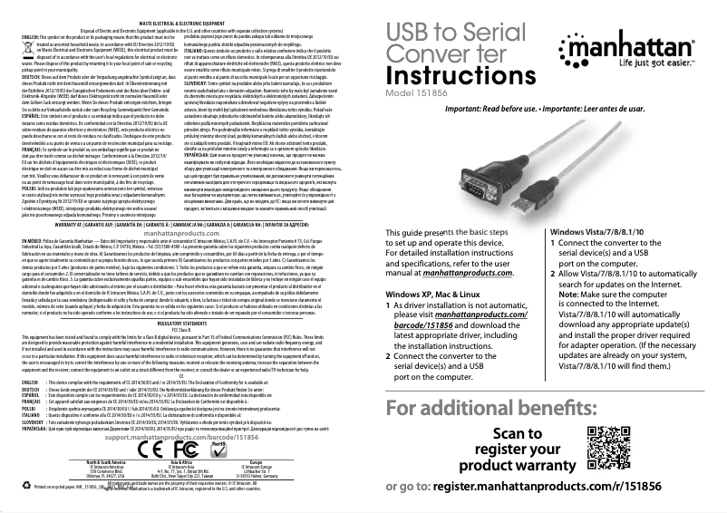 Page n°1 - Manuel utilisateur Manhattan 151856