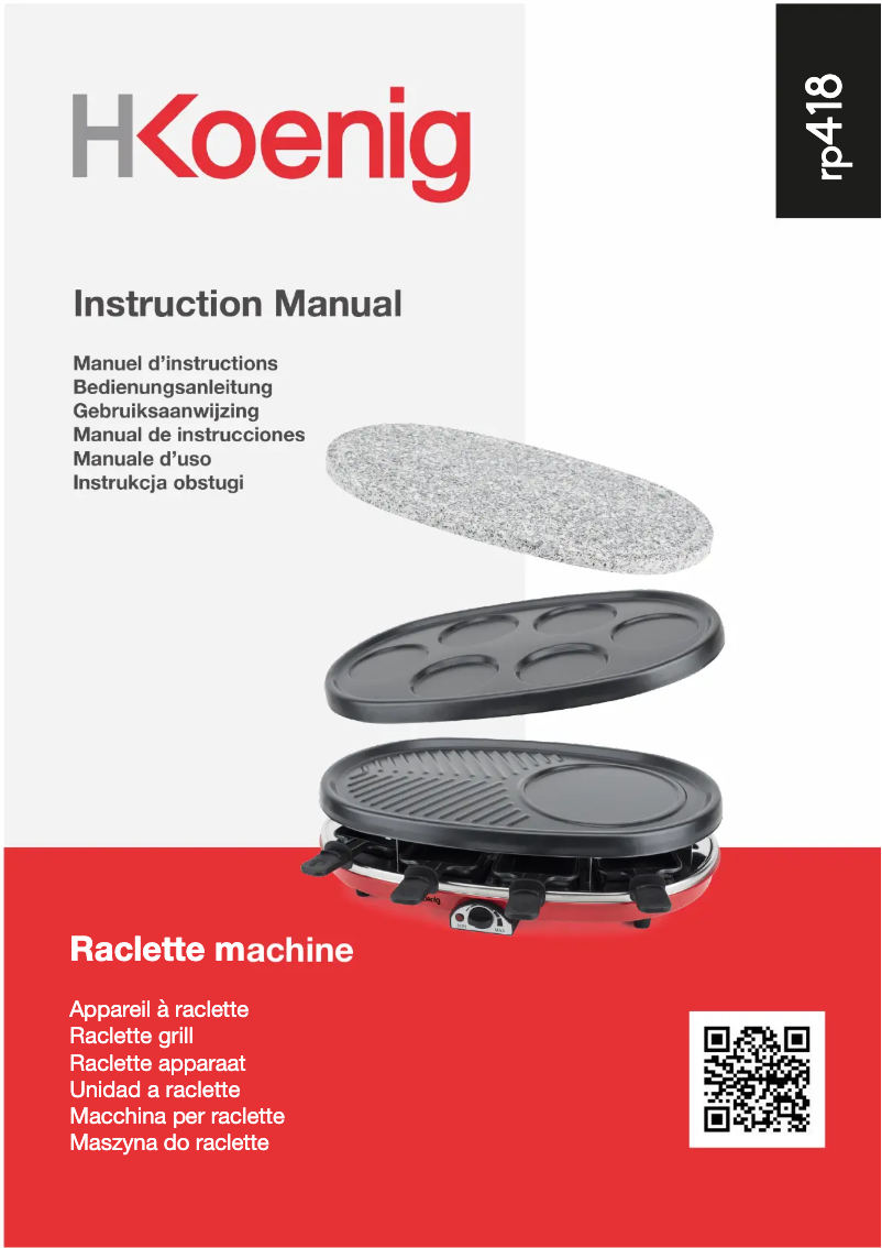 Image de la première page du manuel de l'appareil RP418