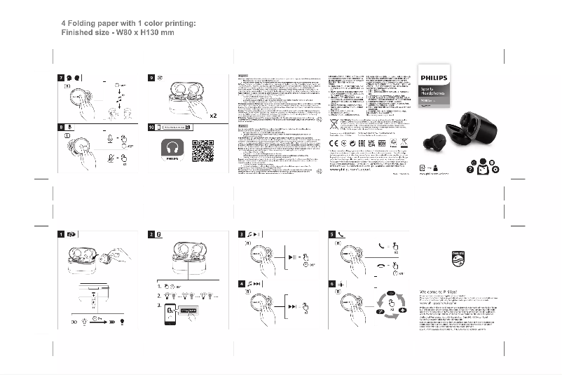 Page n°1 - Guide de démarrage rapide Philips TAA7507
