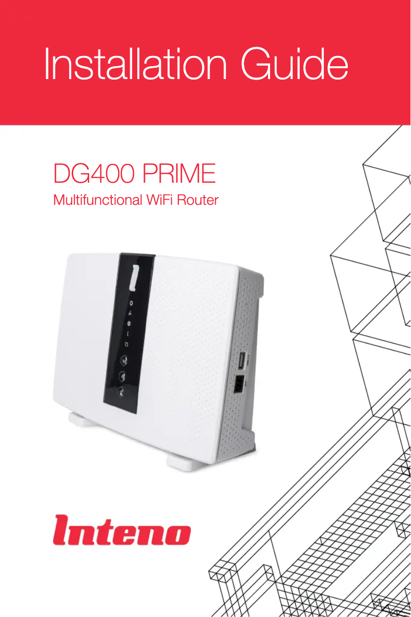 Image de la première page du manuel de l'appareil DG400 PRIME