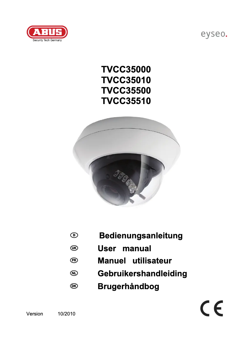 Image de la première page du manuel de l'appareil TVCC35510