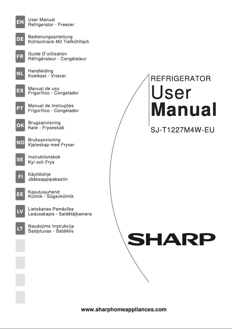Page 1 de la notice Manuel utilisateur Sharp SJ-T1227M4W