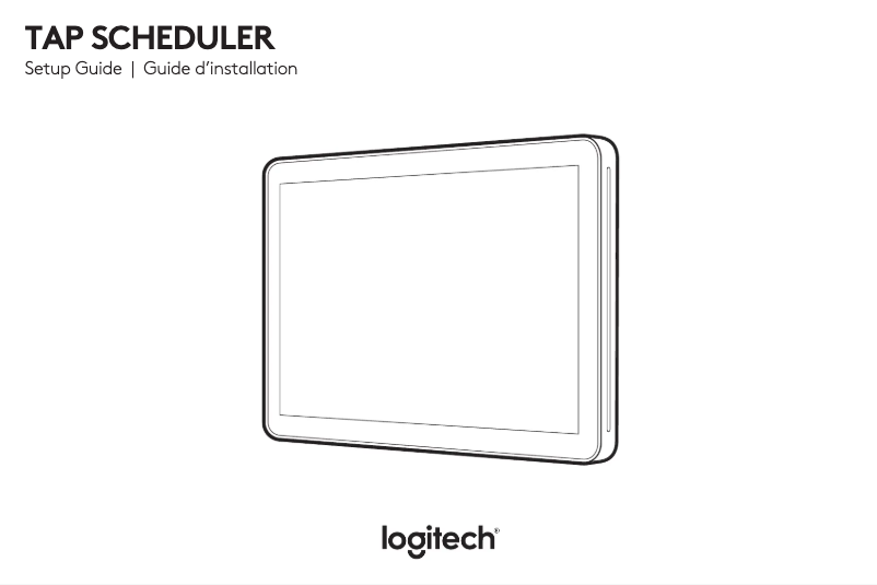 Page 1 of the manual User Manual Logitech Tap Scheduler