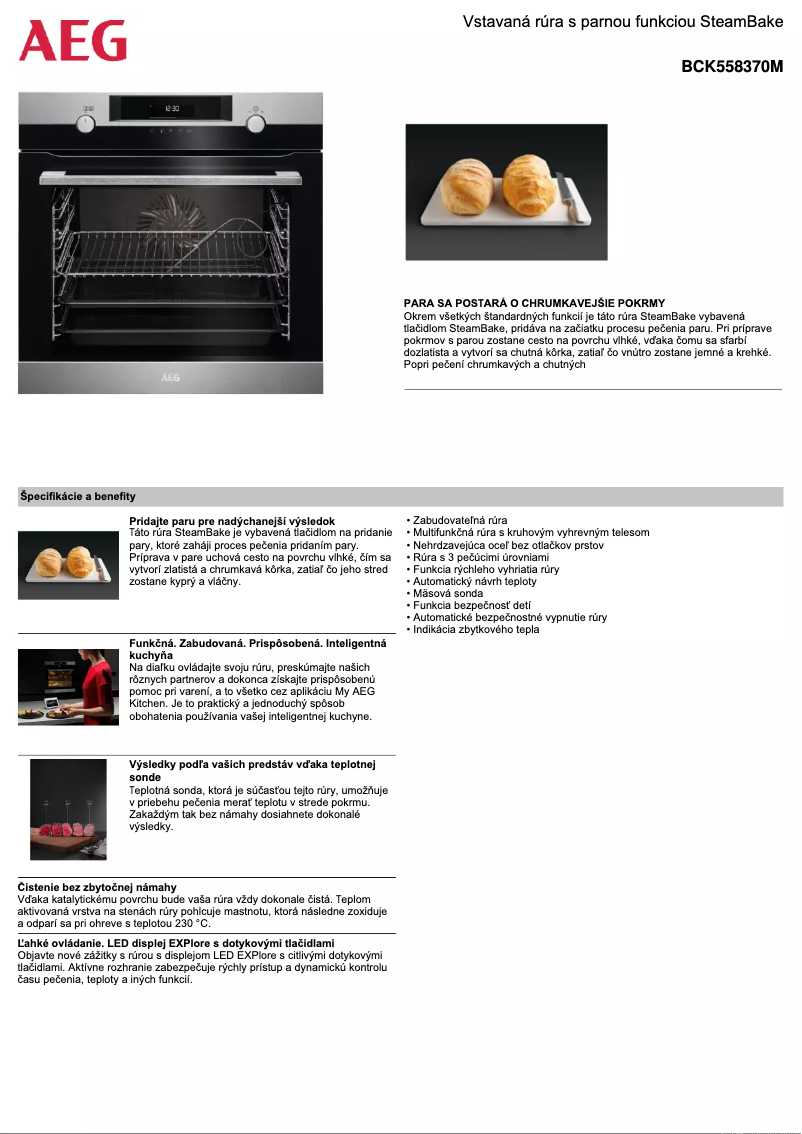 Image de la première page du manuel de l'appareil BCK558370M